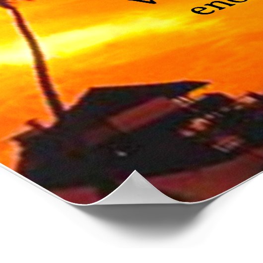 Poster Zonsondergang (Hoek)