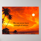 Poster Zonsondergang (Voorkant)