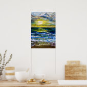 Poster - Zonsondergang Zee Moods (Keuken)