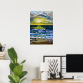Poster - Zonsondergang Zee Moods (Thuiskantoor)