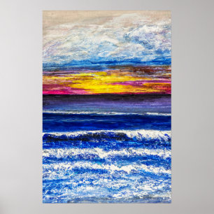 Poster - Zonsopgang aan Zee