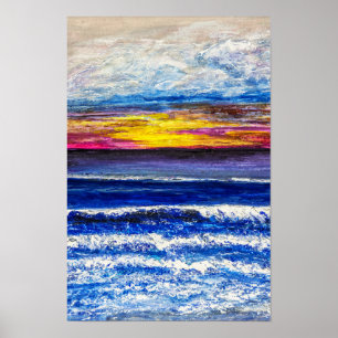 Poster - Zonsopgang aan Zee