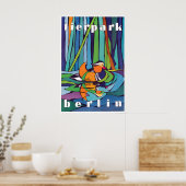 Poster Zoo Berlijn met eend (Keuken)