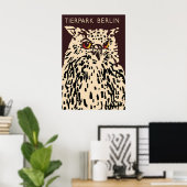 Poster Zoo Berlin (owl) Tiergarten (Thuiskantoor)