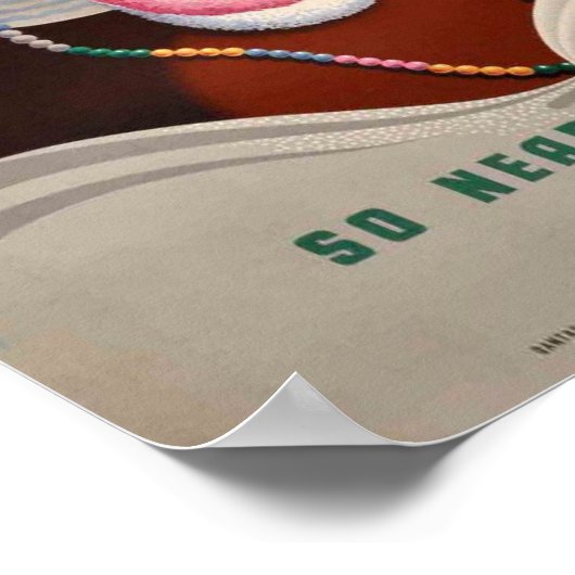 Poster - Zuid-Afrika door Qantas (Hoek)