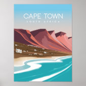 Poster Zuid-afrika Kaapstad (Voorkant)