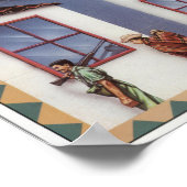 Poster Zuid-Amerika - Kaart (Hoek)