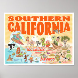 Poster Zuid-Californië