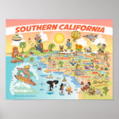 Poster Zuid-Californië (Voorkant)