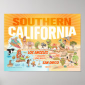 Poster Zuid-Californië (Voorkant)