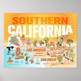 Poster Zuid-Californië