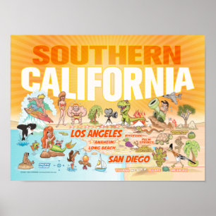 Poster Zuid-Californië