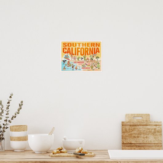 Poster Zuid-Californië (Keuken)