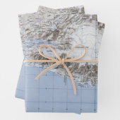 Poster Zuid-IJsland Kaart Inpakpapier Vel (In situ)