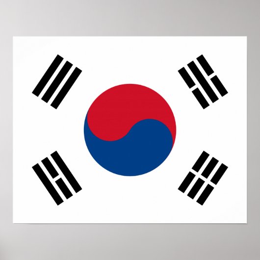 Poster Zuid-Korea (Voorkant)