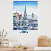 Poster Zurich (Keuken)