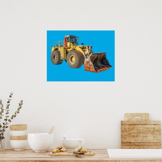 Poster zware machines (Keuken)