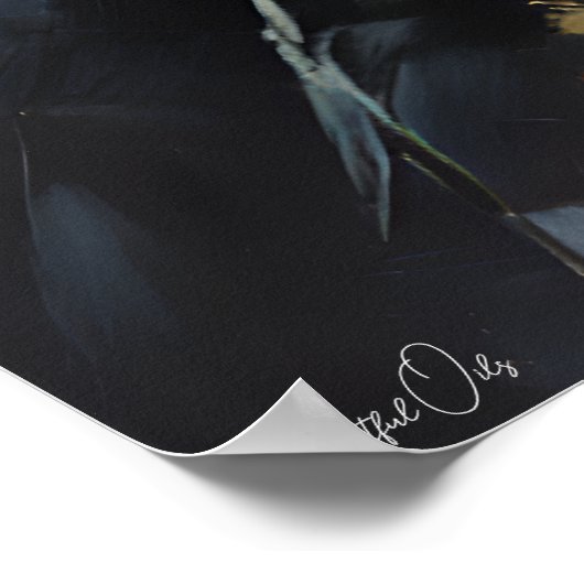 Poster | Zwart Beer | Olieverfstijl (Hoek)