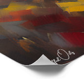 Poster | Zwart Beer | Olieverfstijl (Hoek)