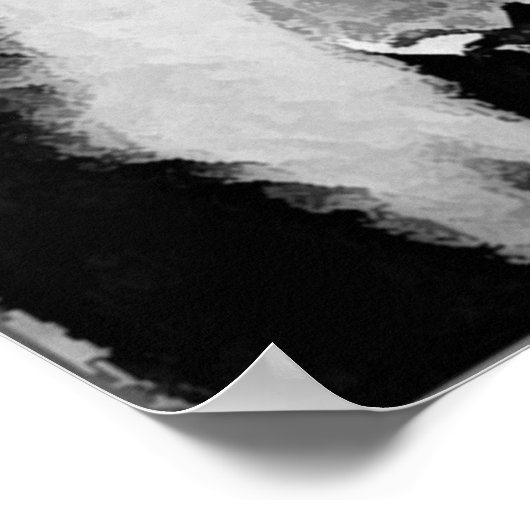 Poster zwart-wit (Hoek)