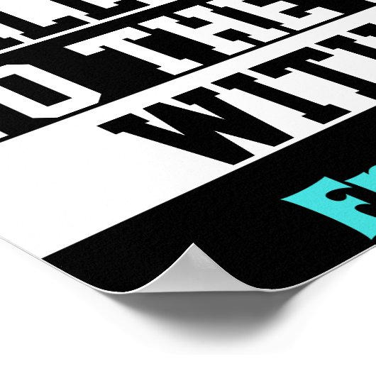 Poster zwart, wit en roze (Hoek)