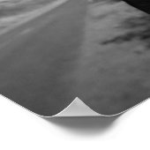 Poster zwart-wit Hawaiiaans bloem (Hoek)