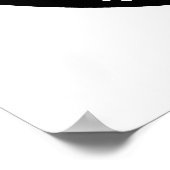 Poster zwart-wit radiatiesymbool (Hoek)