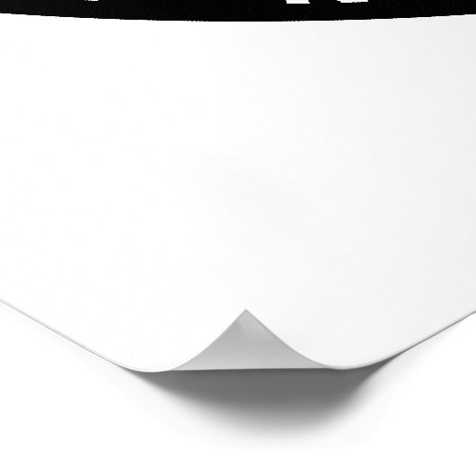 Poster zwart-wit radiatiesymbool (Hoek)