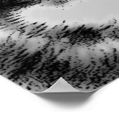 Poster zwart-wit Wolf Eyes (Hoek)