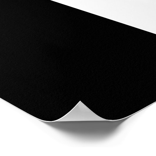 Poster zwarte en witte holte (Hoek)