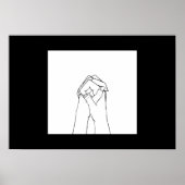 Poster zwarte en witte holte (Voorkant)