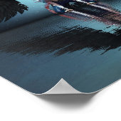 Poster zwarte engel (Hoek)