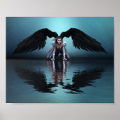 Poster zwarte engel (Voorkant)