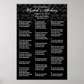 Poster Zwarte Floral (Voorkant)