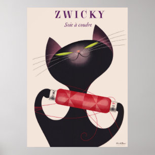 Poster Zwicky Cat van Donald Brun