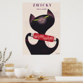 Poster Zwicky Cat van Donald Brun (Keuken)