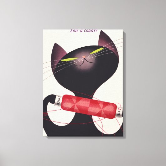 Poster Zwicky Cat van Donald Brun Canvas Afdruk (Voorkant)