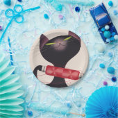 Poster Zwicky Cat van Donald Brun Papieren Bordje (Feest)