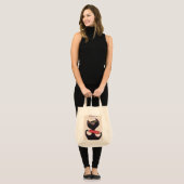 Poster Zwicky Cat van Donald Brun Tote Bag (Voorkant (model))