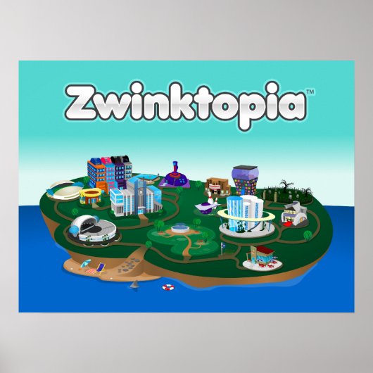 Poster Zwinktopia (Voorkant)
