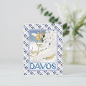  Poster Zwitserse Raulway, Davos Briefkaart (Staand voorkant)