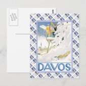  Poster Zwitserse Raulway, Davos Briefkaart (Voorkant / Achterkant)