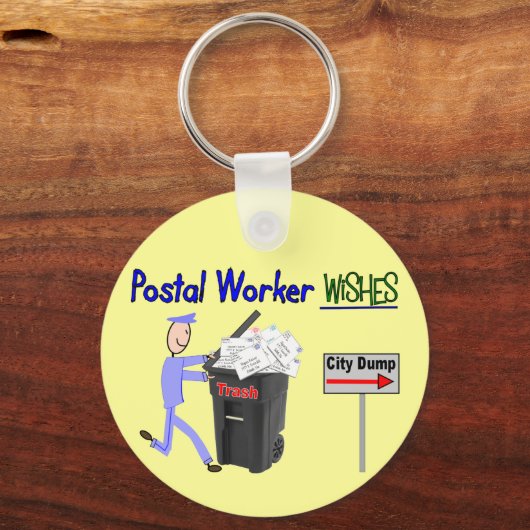 Posterarbeiders die willen — grappig sleutelhanger (Voorkant)