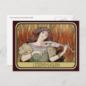 Postercard: Vioolles van Paul Berthon Briefkaart (Voorkant / Achterkant)