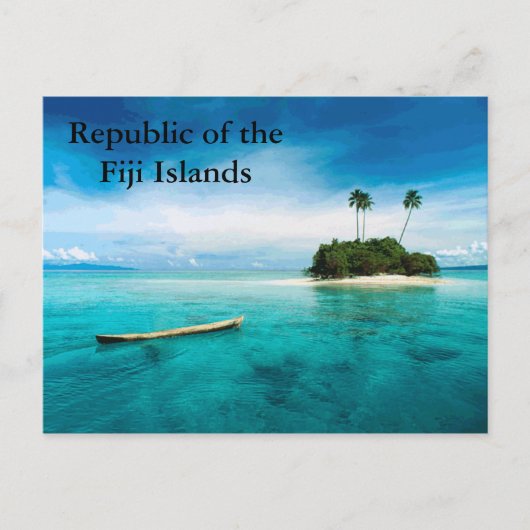 Posterd Fiji-eilanden Briefkaart (Voorkant)