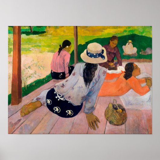PosterDe Siesta (ca. 1892–94) | Paul Gauguin Poster (Voorkant)