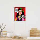 POSTERI heeft niet altijd gelijk, maar als ik ben, Poster (Keuken)