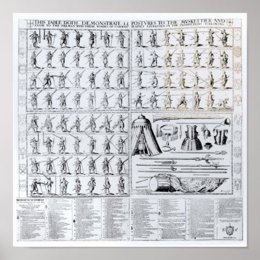 Posterijen voor musketiers en Pikemen Poster (Voorkant)