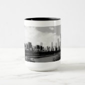 Posterized Chicago Skyline Coffee Mok (Midden)