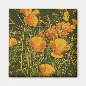 Posterized Poppies Magneet (Voorkant)